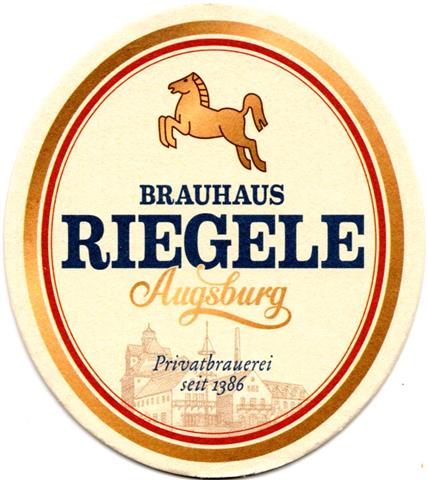 augsburg a-by riegele oval 5a (210-brauhaus-o pferd)